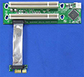PCI-E x1 -> 2x PCI 32Bit, 9cm Kabel